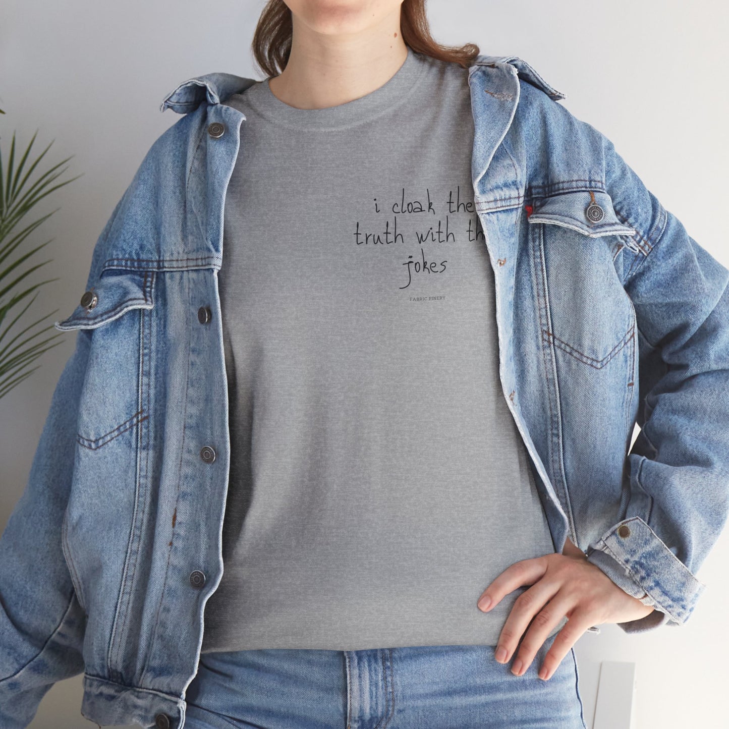 TRUTH 'n'JOKES Unisex-T-Shirt aus schwerer Baumwolle