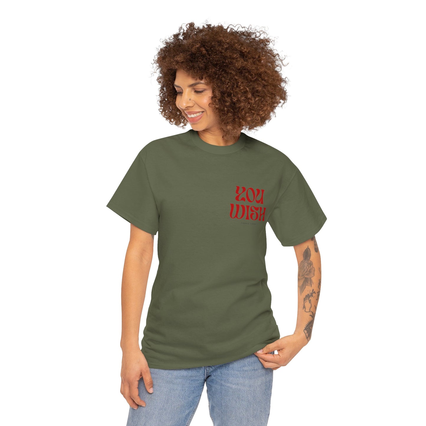 YOU WISH Unisex Schweres Baumwoll-T-Shirt