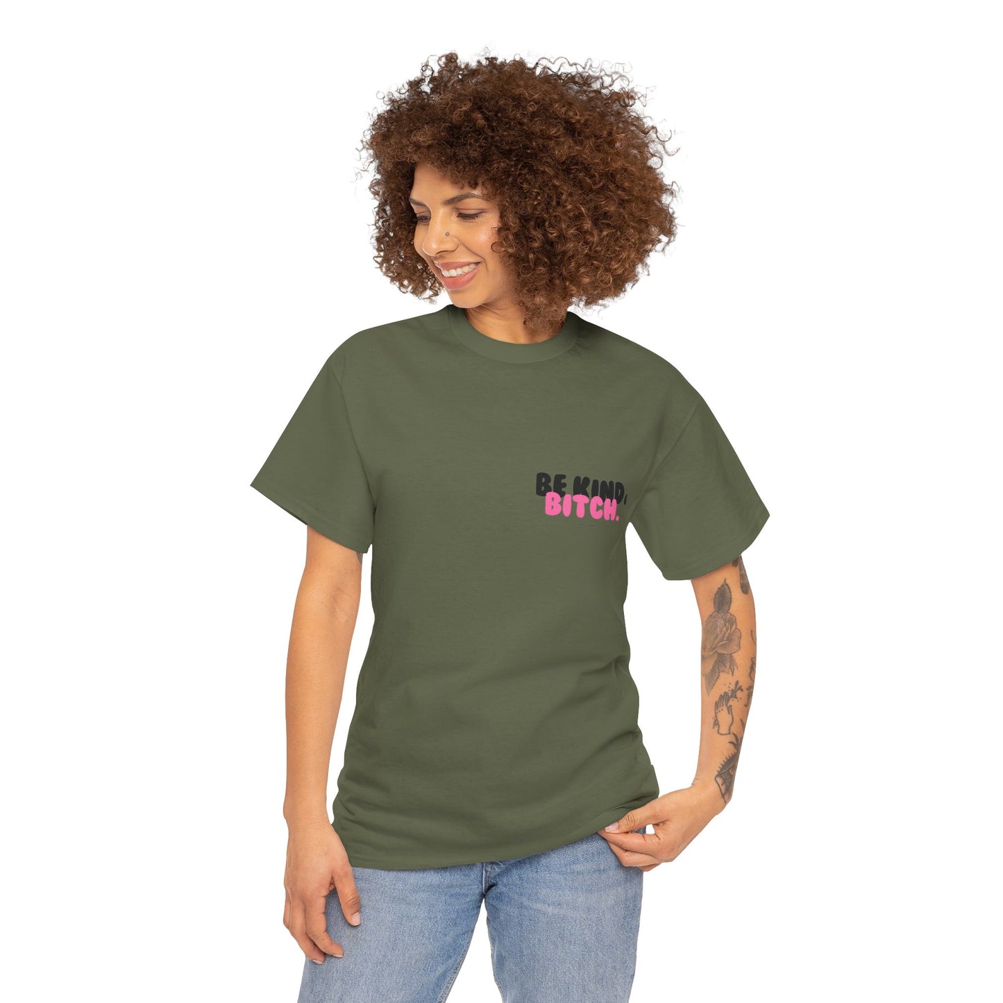 BE KIND BITCH Unisex Schweres Baumwoll-T-Shirt