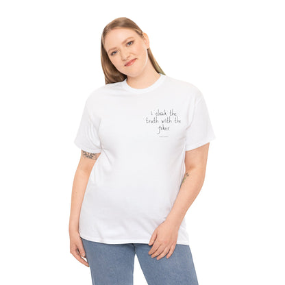 TRUTH 'n'JOKES Unisex-T-Shirt aus schwerer Baumwolle