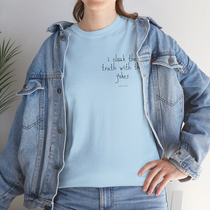 TRUTH 'n'JOKES Unisex-T-Shirt aus schwerer Baumwolle