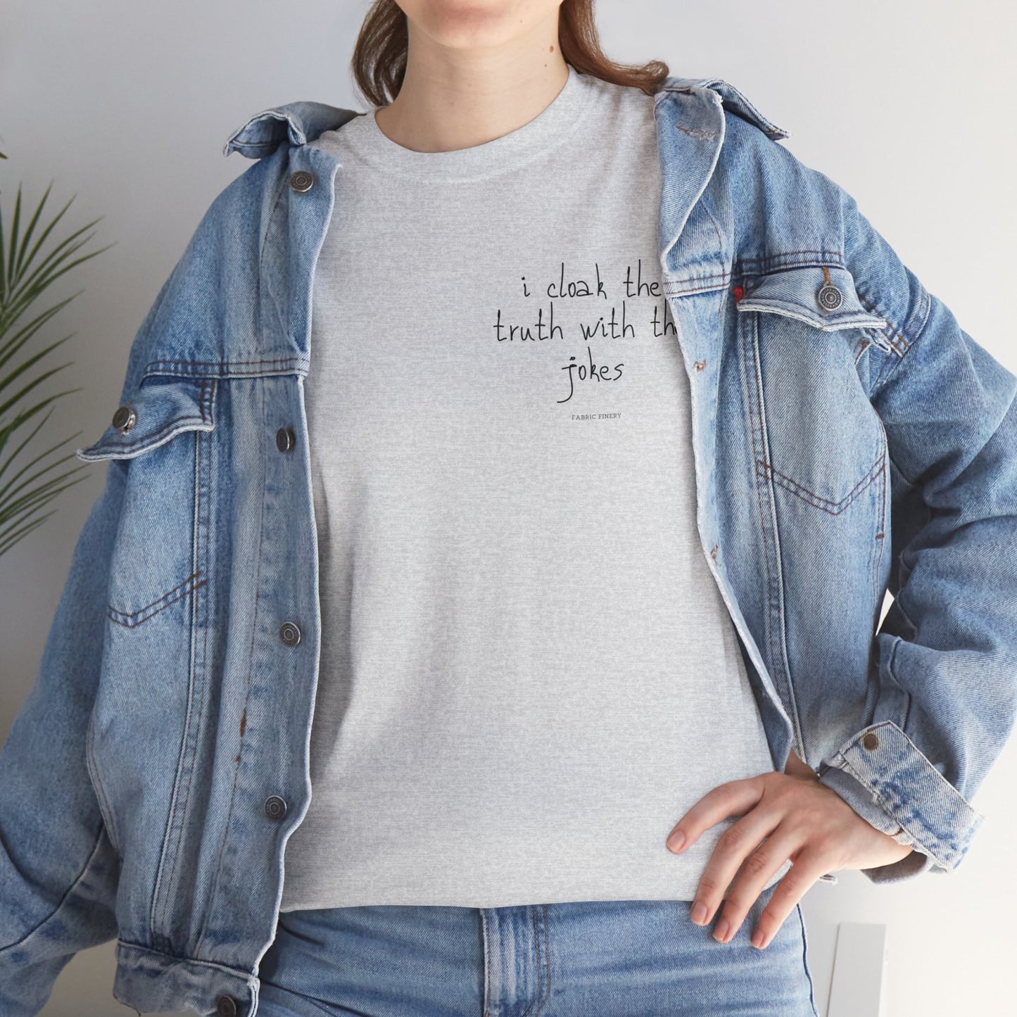 TRUTH 'n'JOKES Unisex-T-Shirt aus schwerer Baumwolle