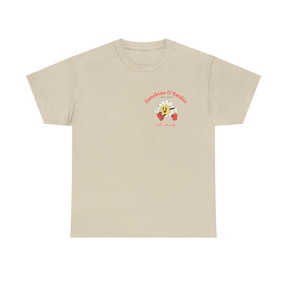 SUNSHINE AND SMILES Unisex Heavy Cotton Tee